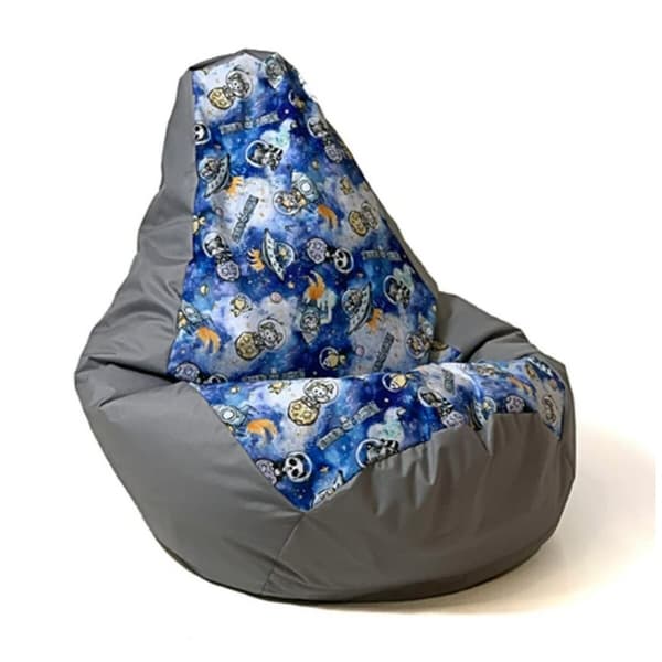 Puf GO GIFT Grå 130 x 90 cm Pære