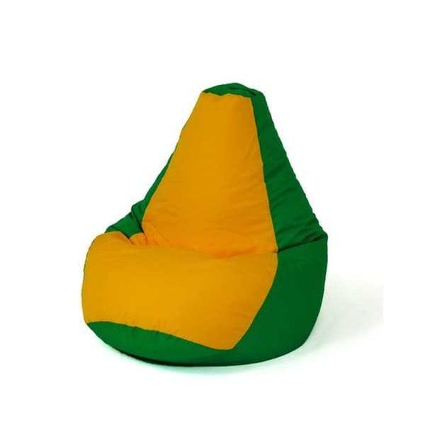 Puf GO GIFT Gul Grøn 105 x 80 cm Pære