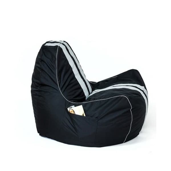 Puf GO GIFT Hvid Sort Oxford tejido antidesgarros 140 x 100 x 100 cm 140 x 100 cm