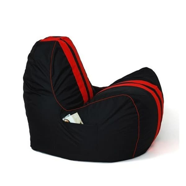 Pehmustettu istuin GO GIFT Musta Punainen Oxford tejido antidesgarros Ekologinen nahka 140 x 100 x 100 cm 140 x 100 cm