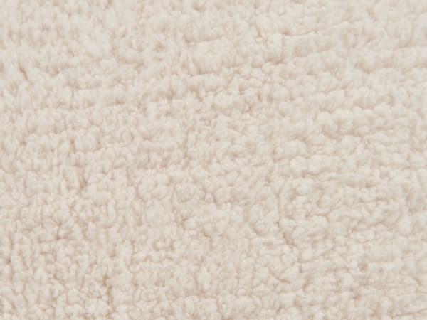 Sittpuff Ljusbeige 40 x 40 x 40 cm Fluffig Polyester Strukturerad Yta Fyrkantig Tyg Sittpuff Vardagsrum Sovrum