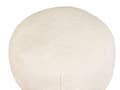 Miniatyrbilde 4 av 5: Puff Lysebeige 50 x 50 x 30 cm Fluffy Polyester Solid Mønster Rund Sittepuff i Stoff