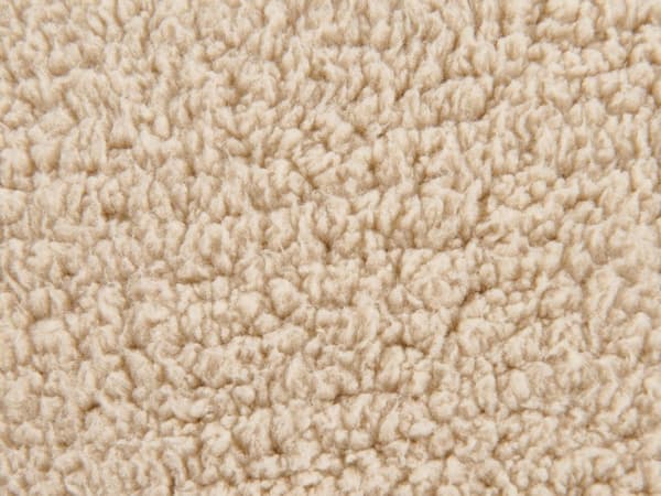 Beige puf 50 x 50 x 30 cm polyester rund boho stue soveværelse stue opholdsrum moderne stil