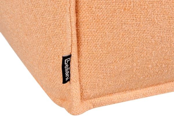 Puff Oransje Bomull EPS-kuler 50 x 50 x 30 cm Firkantet form Ensfarget Moderne design Fotskammel Boligtilbehør