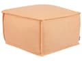Miniatyrbilde 1 av 7: Puff Oransje Bomull EPS-kuler 50 x 50 x 30 cm Firkantet form Ensfarget Moderne design Fotskammel Boligtilbehør