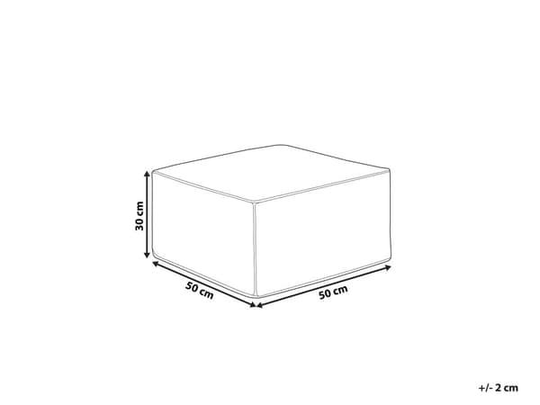 Puff Rosa Bomull EPS-kuler 50 x 50 x 30 cm Firkantet form Ensfarget Moderne design Fotskammel Boligtilbehør