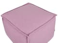 Miniatyrbilde 4 av 7: Puff Rosa Bomull EPS-kuler 50 x 50 x 30 cm Firkantet form Ensfarget Moderne design Fotskammel Boligtilbehør