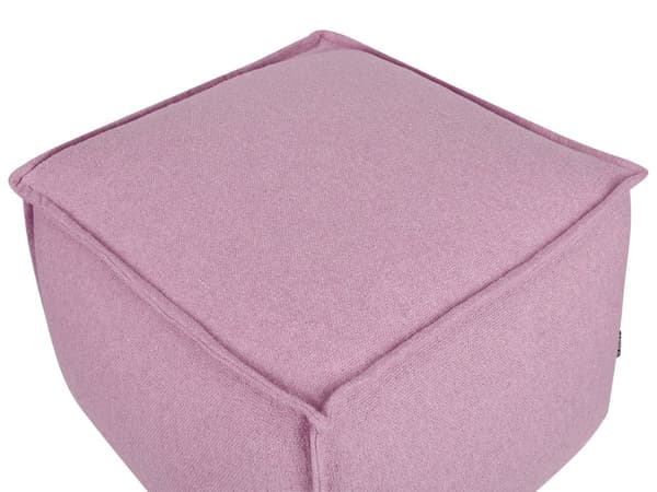 Puff Rosa Bomull EPS-kuler 50 x 50 x 30 cm Firkantet form Ensfarget Moderne design Fotskammel Boligtilbehør