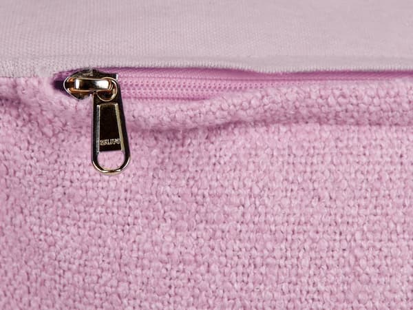 Puff pink bomuld polystyren kugler EPS firkantet fodskammel ottoman stue soveværelse tilbehør