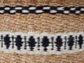 Miniatyrbilde 5 av 5: Puff Beige Jute Ull ⌀ 40 cm EPS-fylling Ottoman Fotskammel Stue Boho stil
