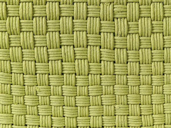 Trädgårdspuff Grön Syntetmaterial 50 x 50 cm Utomhus Puff Handvävd Boho Stil