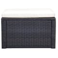 Miniatyrbild 2 av 2: Fotpall ottoman 53x53x30 cm konstrotting brun