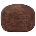 Miniatyrbild 1 av 2: Handgjord sittpuff brun 40x45 cm jute