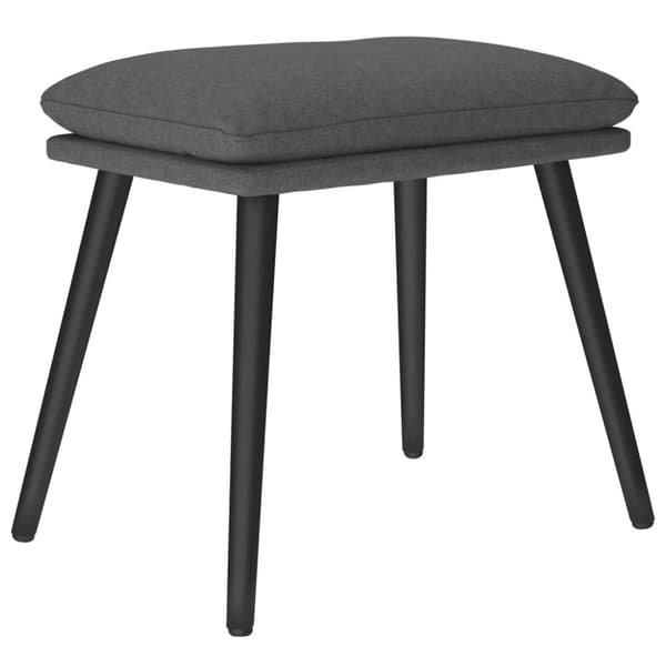 Fotpall mörkgrå 45x29,5x35 cm tyg