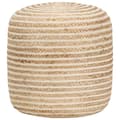 Miniatyrbild 1 av 2: Handgjord sittpuff 40x45 cm jute