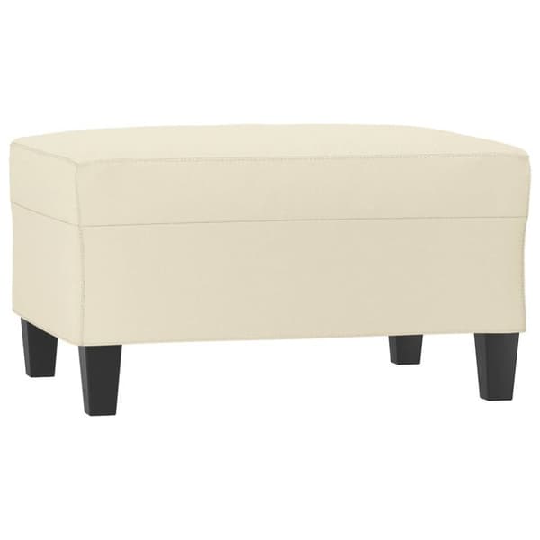 Fotpall gräddvit 70x55x41 cm konstläder