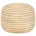Miniatyrbild 1 av 2: Handgjord sittpuff 45x30 cm jute