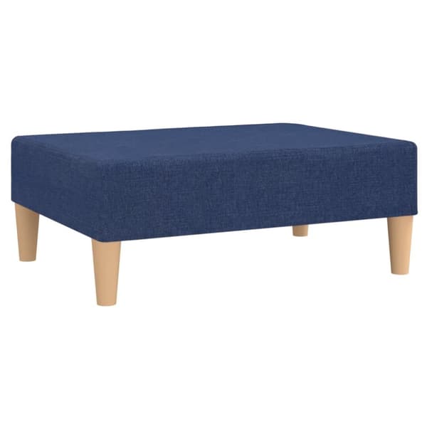 Fotpall blå 78x56x32 cm tyg