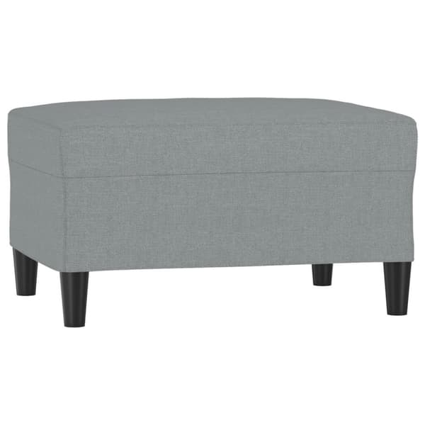 Fotpall Ljusgrå 70x55x41 cm tyg