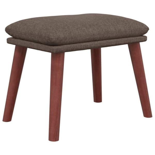 Fotpall taupe 45x29,5x35 cm tyg
