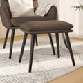 Miniatyrbild 1 av 2: Fotpall taupe 45x29,5x35 cm tyg