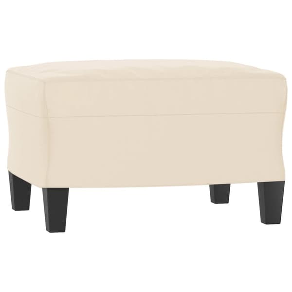 Fotpall Beige 60x50x41 cm mikrofibertyg