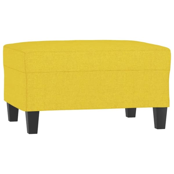 Fotpall ljusgul 70x55x41 cm tyg