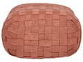 Miniatyrbilde 4 av 7: Hagepuff Lys Rød Syntetisk Materiale 50 x 50 cm Utendørs Ottoman Håndvevd Boho Style