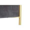 Miniatyrbild 4 av 6: Sittpall DKD Home Decor   Skum Grå Gyllene Metall Polyester Sammet Trä MDF (80 x 80 x 47 cm)