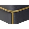 Miniatyrbild 6 av 6: Sittpall DKD Home Decor   Skum Grå Gyllene Metall Polyester Sammet Trä MDF (80 x 80 x 47 cm)