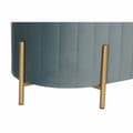 Miniatyrbild 2 av 2: Sittpall DKD Home Decor   Blå Gyllene Metall Polyester Sammet (123 x 50 x 45 cm)