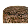 Miniatyrbild 3 av 3: Fotpall DKD Home Decor 46 x 46 x 50 cm Svart Brun Leopard Kolonial