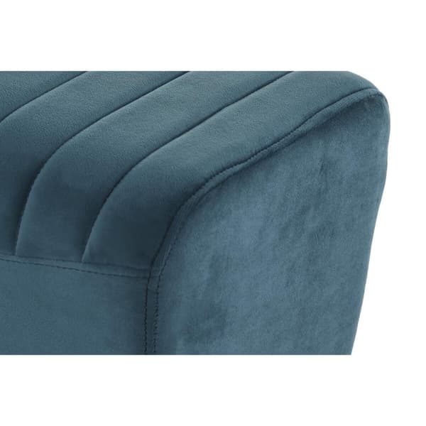 Sittpall DKD Home Decor 90 x 31 x 47 cm Metall Turkos