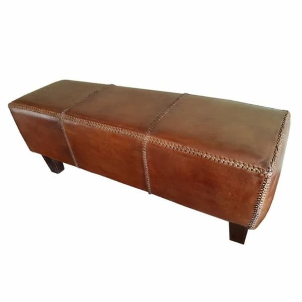 Sittpall DKD Home Decor Brun Aluminium Teak 120 x 46 x 41 cm 120 x 41 x 46 cm
