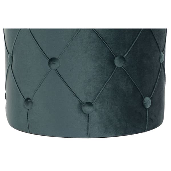 Fotpall DKD Home Decor 36 x 36 x 44 cm Polyester Sammet Trä MDF