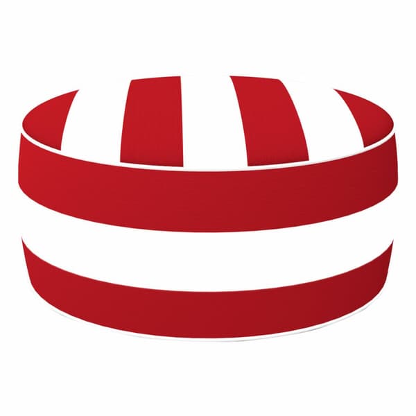 Uppblåsbar puff Aktive Randig Kolonial 53 x 23 x 53 cm (4 antal)