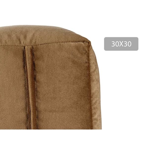 Puff Sammet Brun 30 x 30 x 30 cm (4 antal)