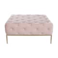 Miniatyrbild 3 av 3: Sittpall DKD Home Decor Rosa Gyllene Metall 100 x 100 x 45 cm