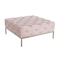 Miniatyrbild 1 av 3: Sittpall DKD Home Decor Rosa Gyllene Metall 100 x 100 x 45 cm