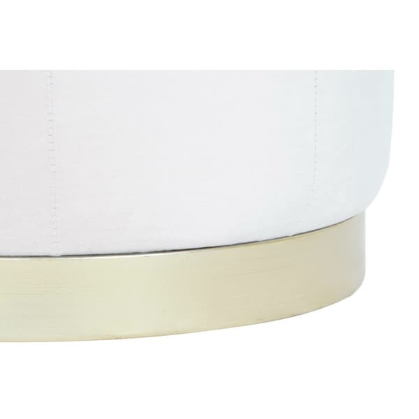 Fotpall DKD Home Decor Rosa Gyllene Trä MDF Sammet 60 x 60 x 54 cm (3 antal)