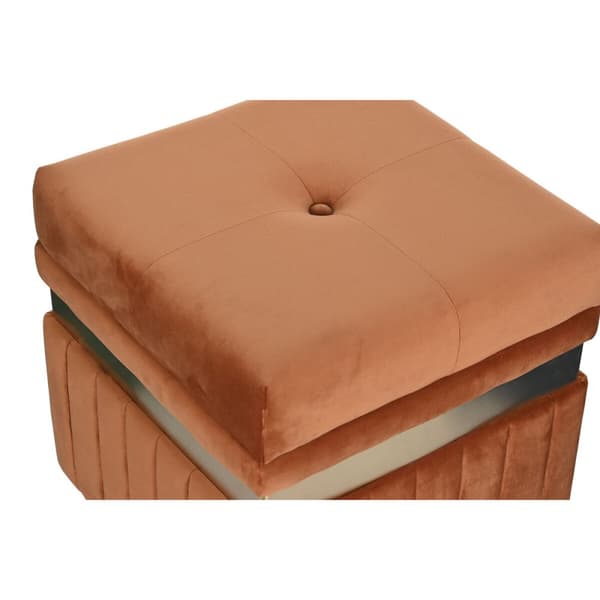 Sittpall DKD Home Decor Blå Grön Orange Gyllene Trä MDF 93 x 47 x 45 cm (3 antal)