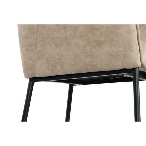 Sittpall DKD Home Decor Svart Beige Metall 59 x 60 x 107 cm