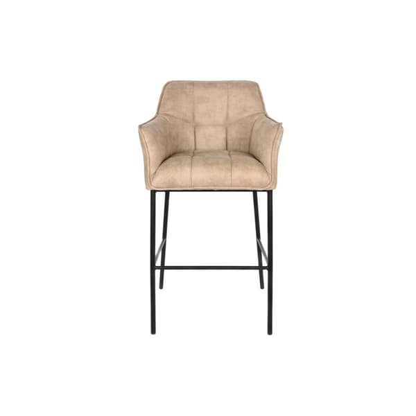 Sittpall DKD Home Decor Svart Beige Metall 59 x 60 x 107 cm