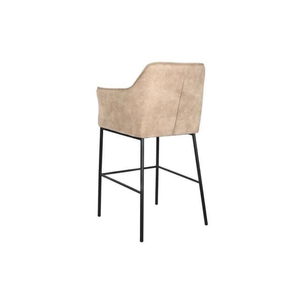 Sittpall DKD Home Decor Svart Beige Metall 59 x 60 x 107 cm