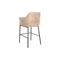 Miniatyrbild 6 av 7: Sittpall DKD Home Decor Svart Beige Metall 59 x 60 x 107 cm