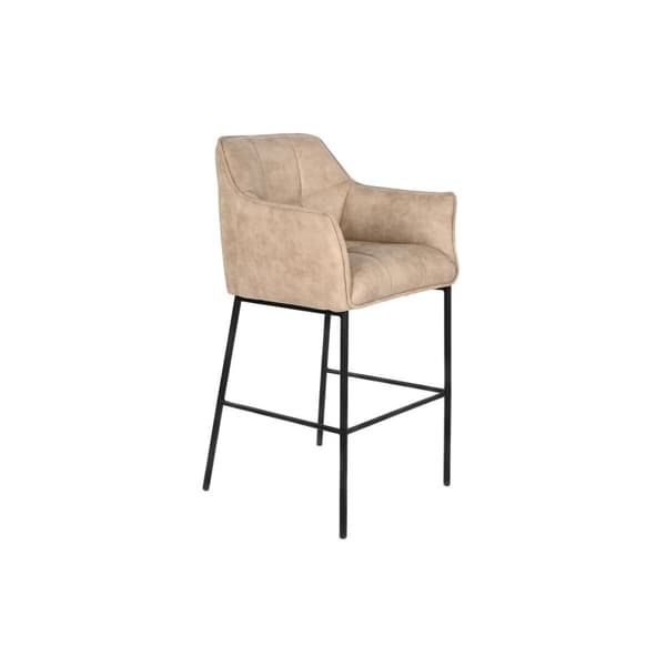 Sittpall DKD Home Decor Svart Beige Metall 59 x 60 x 107 cm