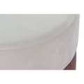 Miniatyrbild 3 av 4: Fotpall DKD Home Decor Rosa Gyllene Metall Sammet 48 x 48 x 47 cm