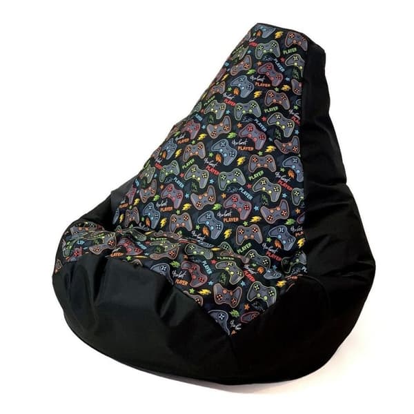Puff GO GIFT Svart 105 x 80 cm Päron