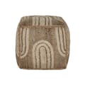 Miniatyrbild 3 av 3: Fotpall Home ESPRIT Beige Naturell 45 x 45 x 45 cm