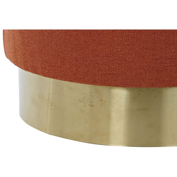 Fodstøtte DKD Home Decor Gylden Metal Terrakotta 45 x 45 x 40 cm